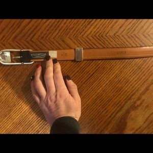 Brighton Silver black and silver belt.